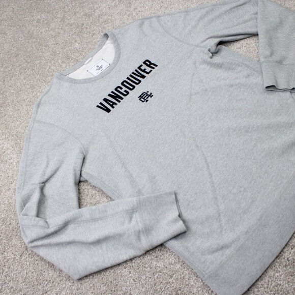 Reigning Champ Vancouver Sweatshirt Mens Medium Gray Crewneck Cotton Pullover - Picture 7 of 13